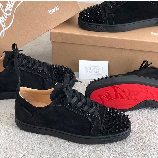 Chaussure Christian Louboutin JUNIOR FLAT BLEU
