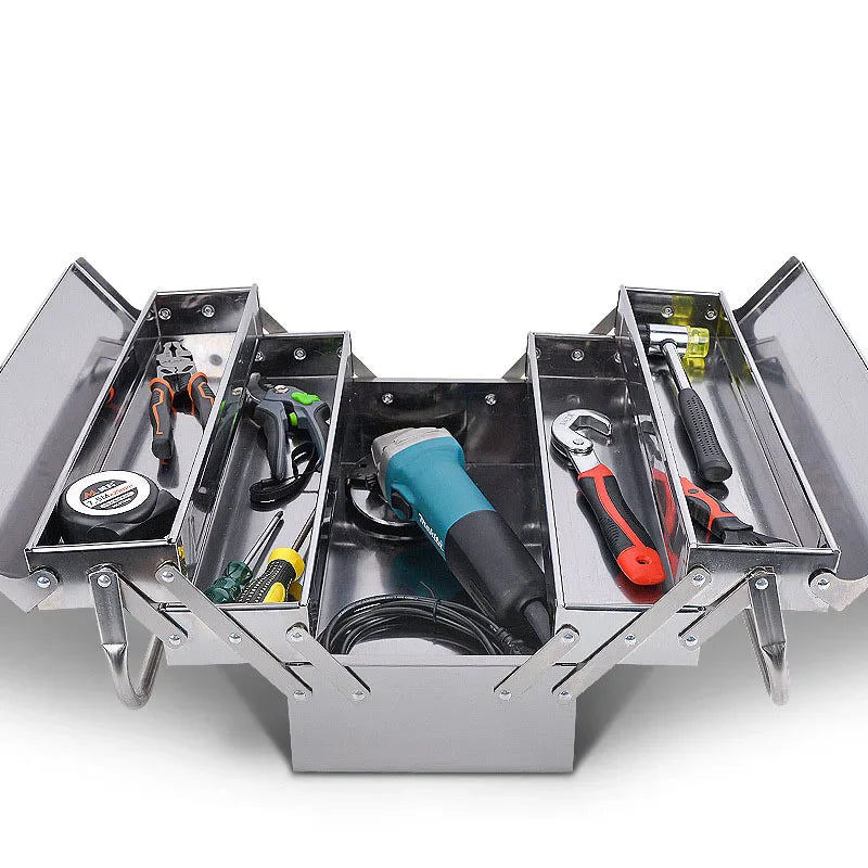 Boîte à outils en acier inoxydable