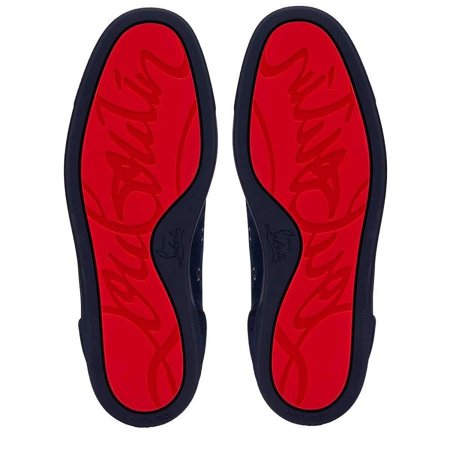 Chaussure Christian Louboutin JUNIOR FLAT BLEU