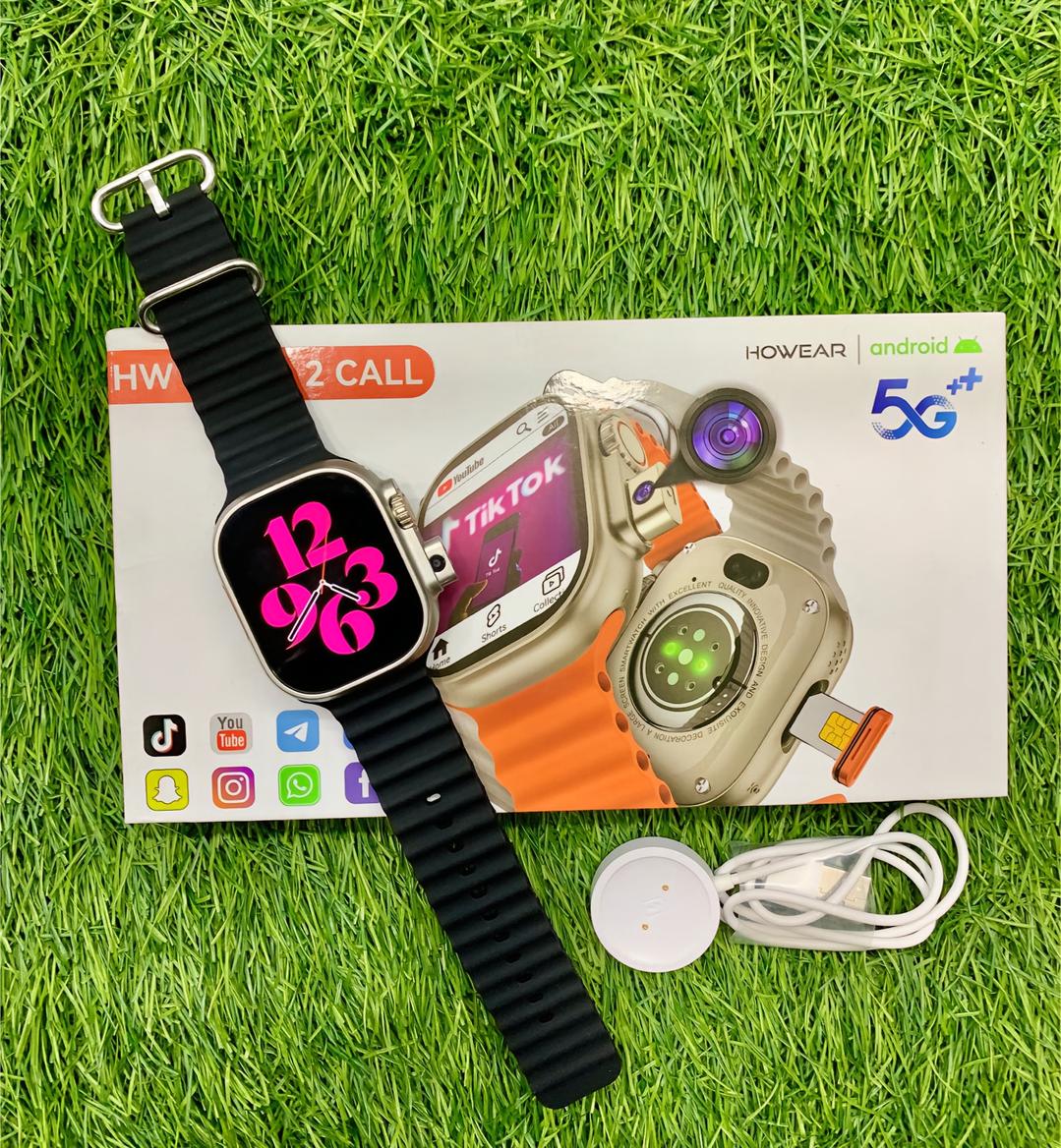 Montre Connectée Ultra 4G/5G – Avec Appareil Photo et Carte SIM