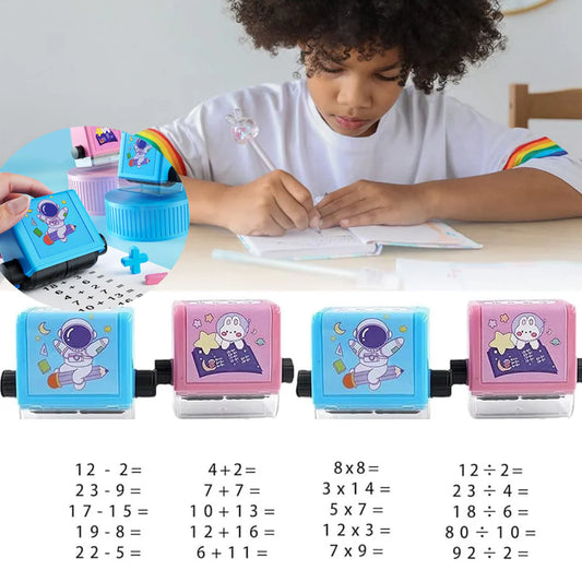 Pack 4Pcs tampons à rouleaux de mathématiques