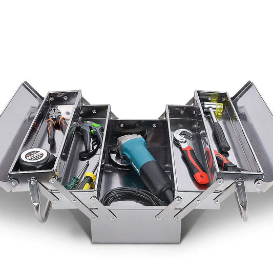 Boîte à outils en acier inoxydable
