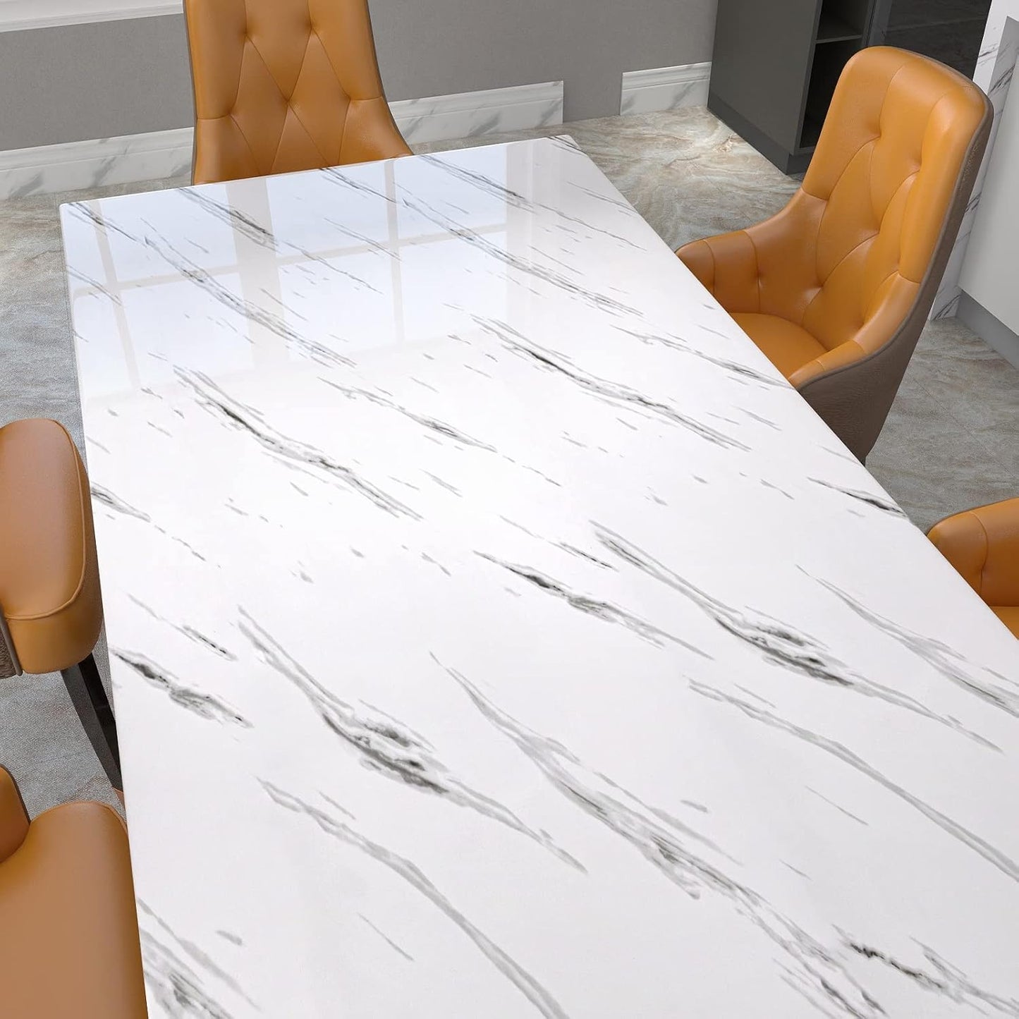 Papier Adhésif Effet Marbre (5m x 60cm ) – Style de Luxe, Sans les Coûts