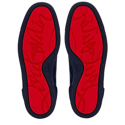 Chaussure Christian Louboutin JUNIOR FLAT BLEU