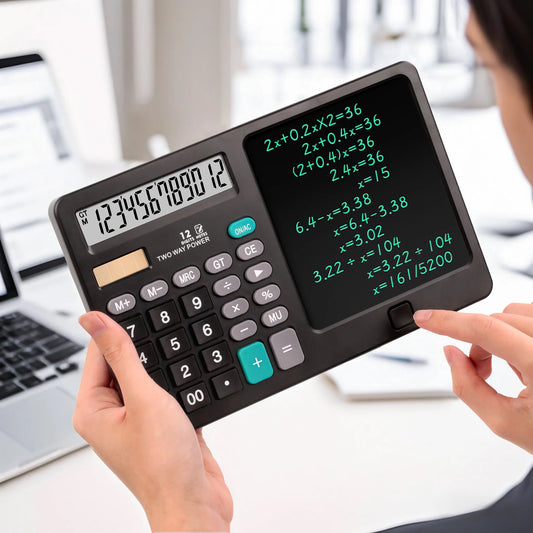 Calculatrice 2-en-1 avec Ardoise Magique