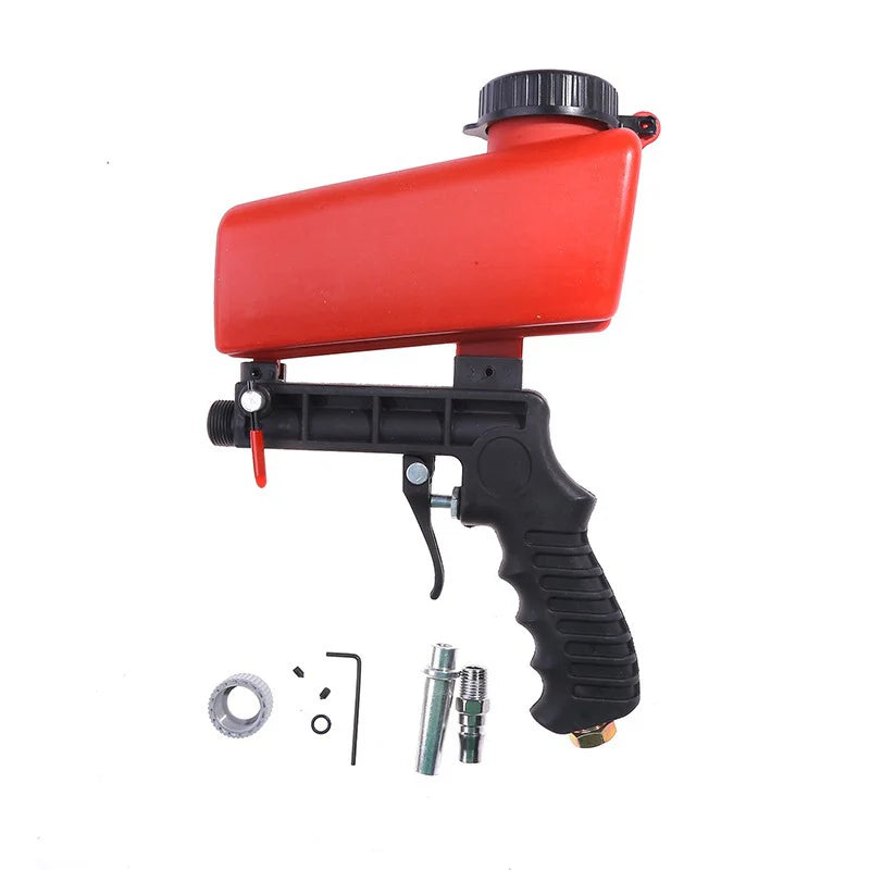 Pistolet de sablage pneumatique, et pulvérisation de peinture.
