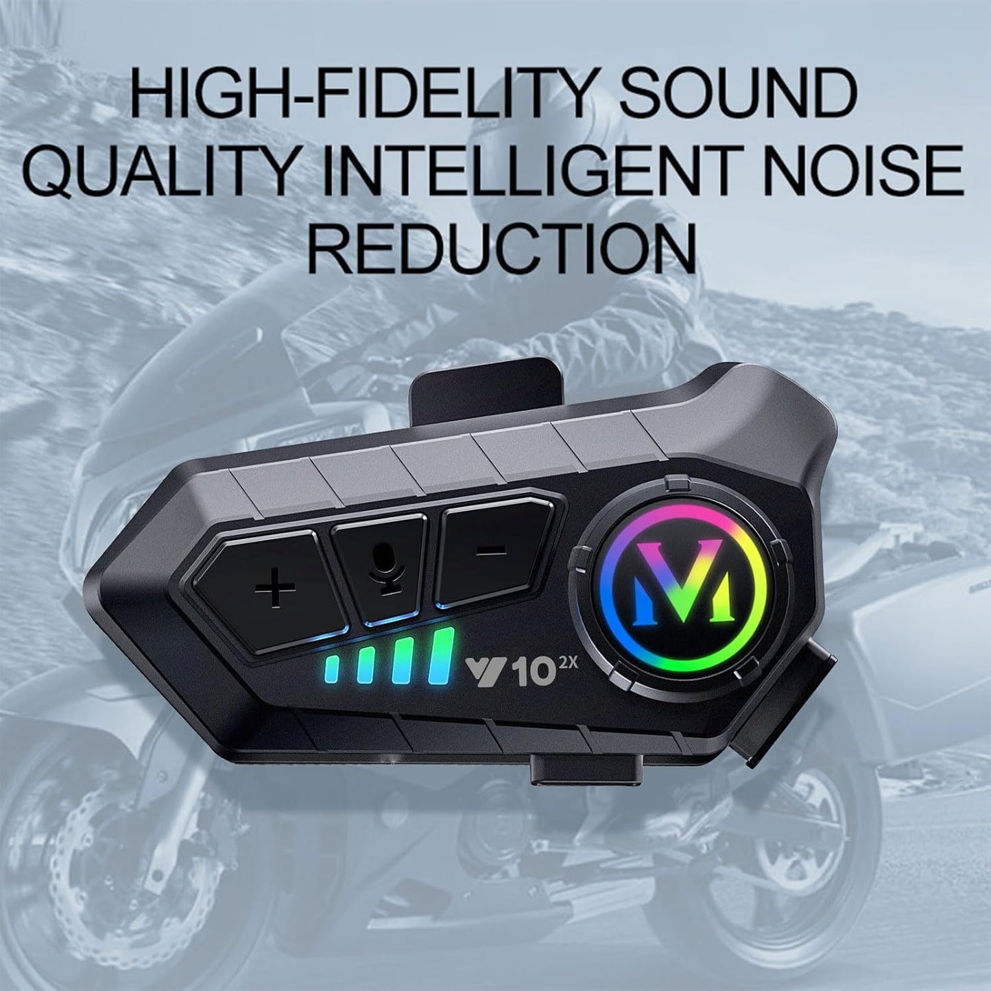 Casque Bluetooth Moto V10 – Restez Connecté sur la Route