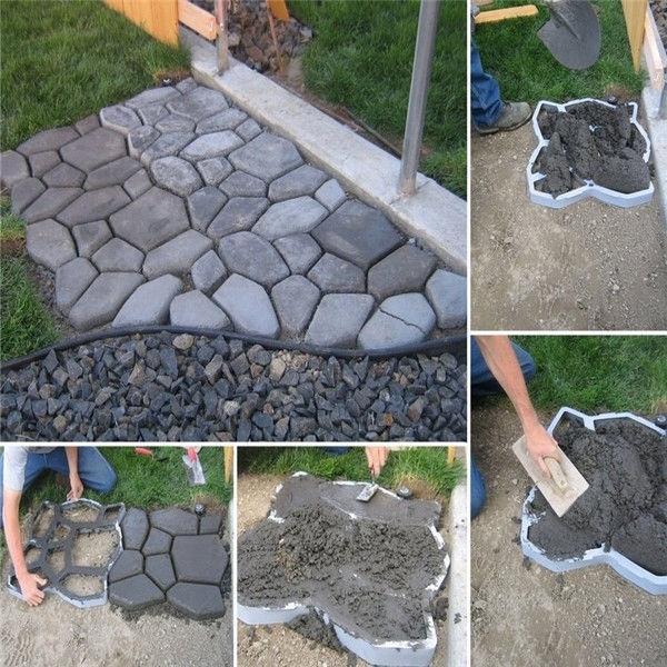 Moule de chemin en béton