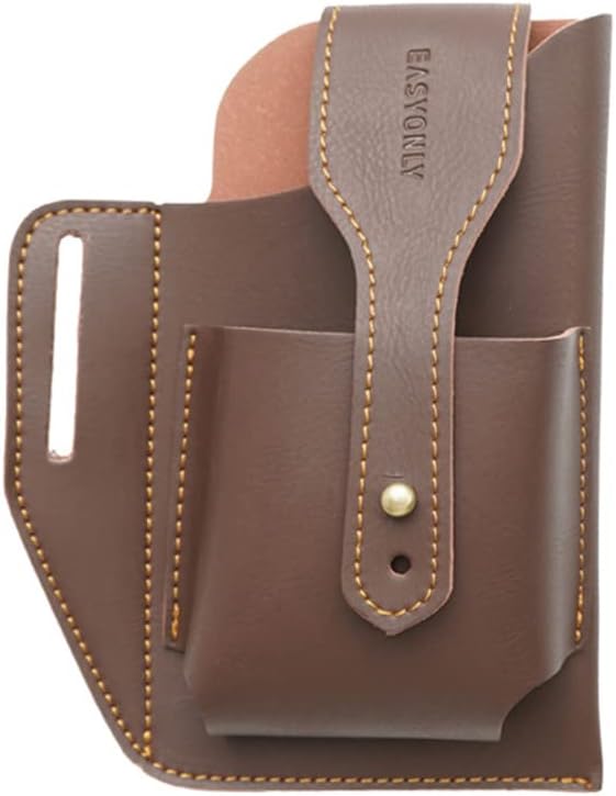 Pochette de ceinture 100% cuir avec porte-clés