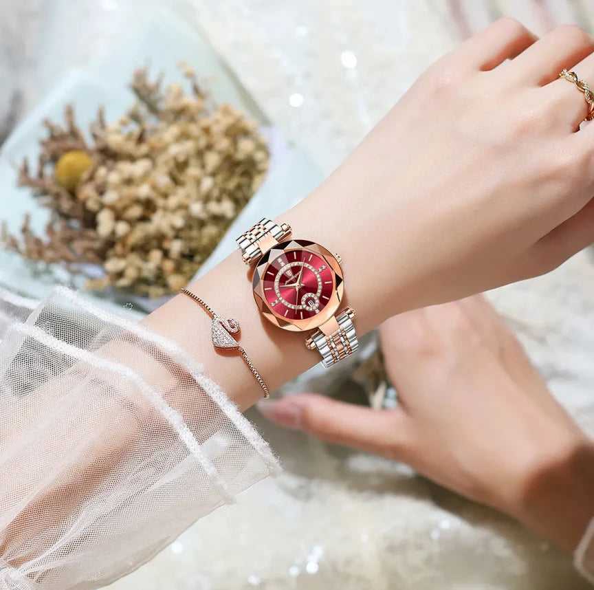 Montre Luxe Saphire Pour Femme