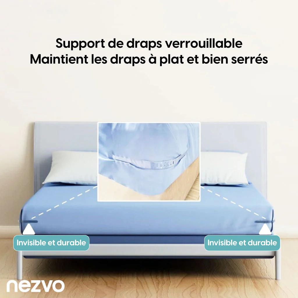 4 Fixateurs de Draps – Votre Lit Toujours Bien Tendu, Sans Effort