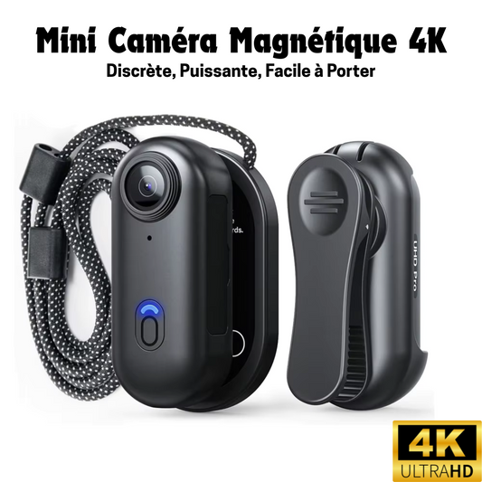 Mini Caméra Magnétique 4K – Discrète, Puissante, Facile à Porter