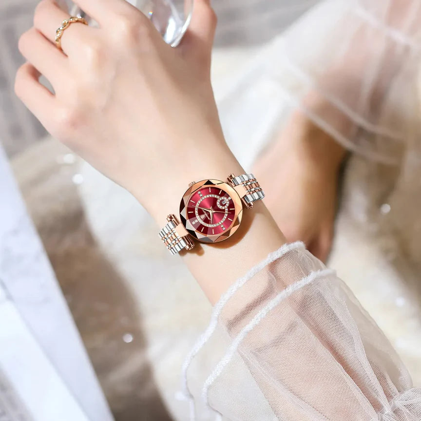 Montre Luxe Saphire Pour Femme
