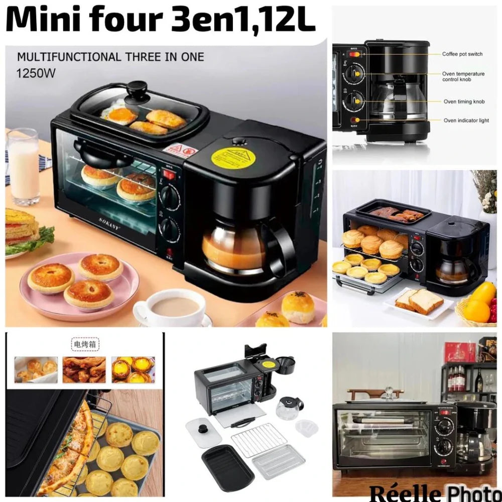 Super Four 3 En 1 12L - Votre Allié Culinaire Ultime