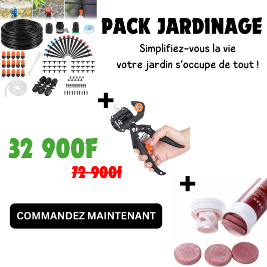 PACK JARDINAGE : Simplifiez-vous la vie, votre jardin s’occupe de tout !