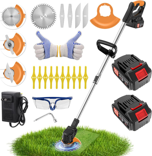 Coupe-herbe à batterie 24 V avec 2 batteries et chargeur et plus ....