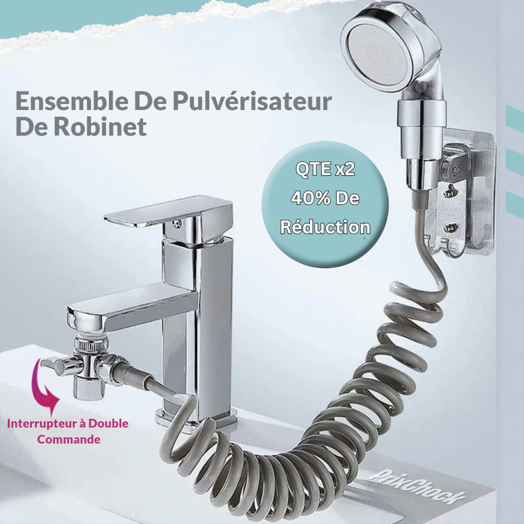 Ensemble De Pulvérisateur De Robinet De Salle De Bain Réglable - Douchette À Main