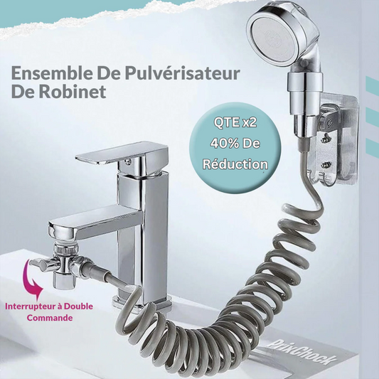 Ensemble De Pulvérisateur De Robinet De Salle De Bain Réglable - Douchette À Main