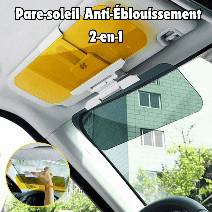 Pare-soleil Anti-Éblouissement 2-en-1 – Jour & Nuit